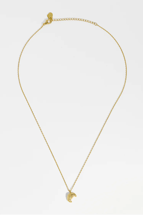 Croissant Necklace, Gold-Plated