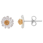 Mini Wildflower Earrings, Silver-Plated