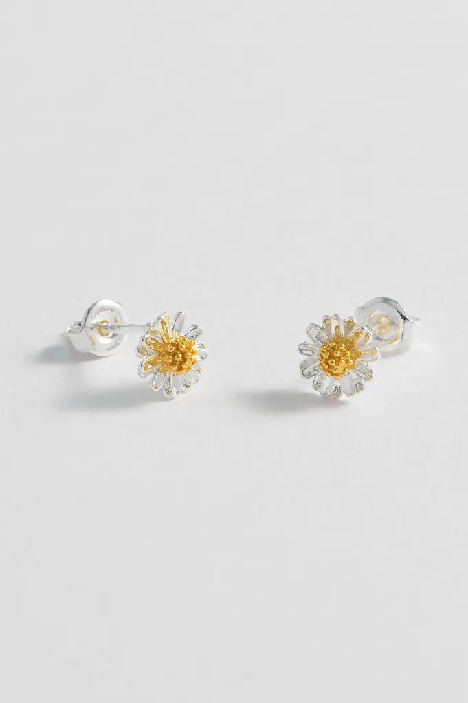 Mini Wildflower Earrings, Silver-Plated