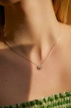 Wildflower Necklace, Silver-Plated