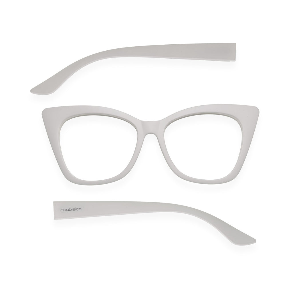 Panthera Reading Glasses, White