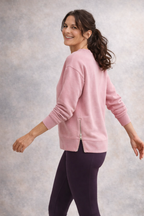 Cassandra TriDri Recycled Sweatshirt, Blush Pink