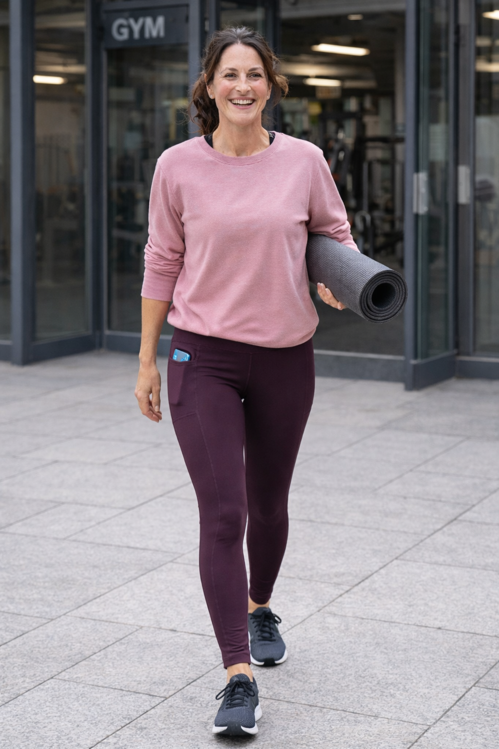 Tory TriDri Performance Leggings, Mulberry
