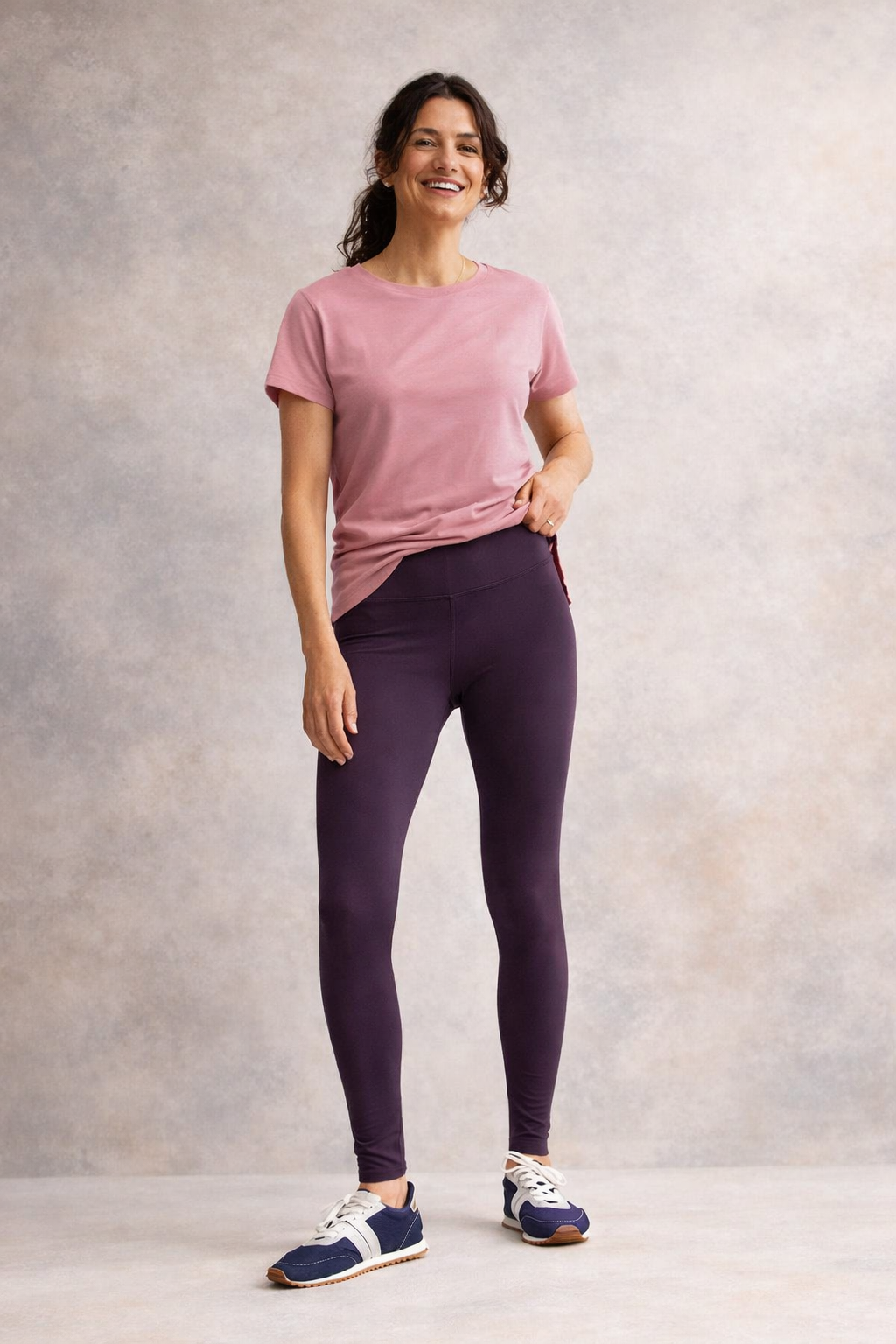 Tory TriDri Performance Leggings, Mulberry