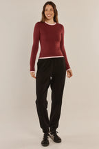 Cloud T-Shirt, Burgundy