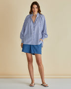 Romi Shirt, Navy Stripe
