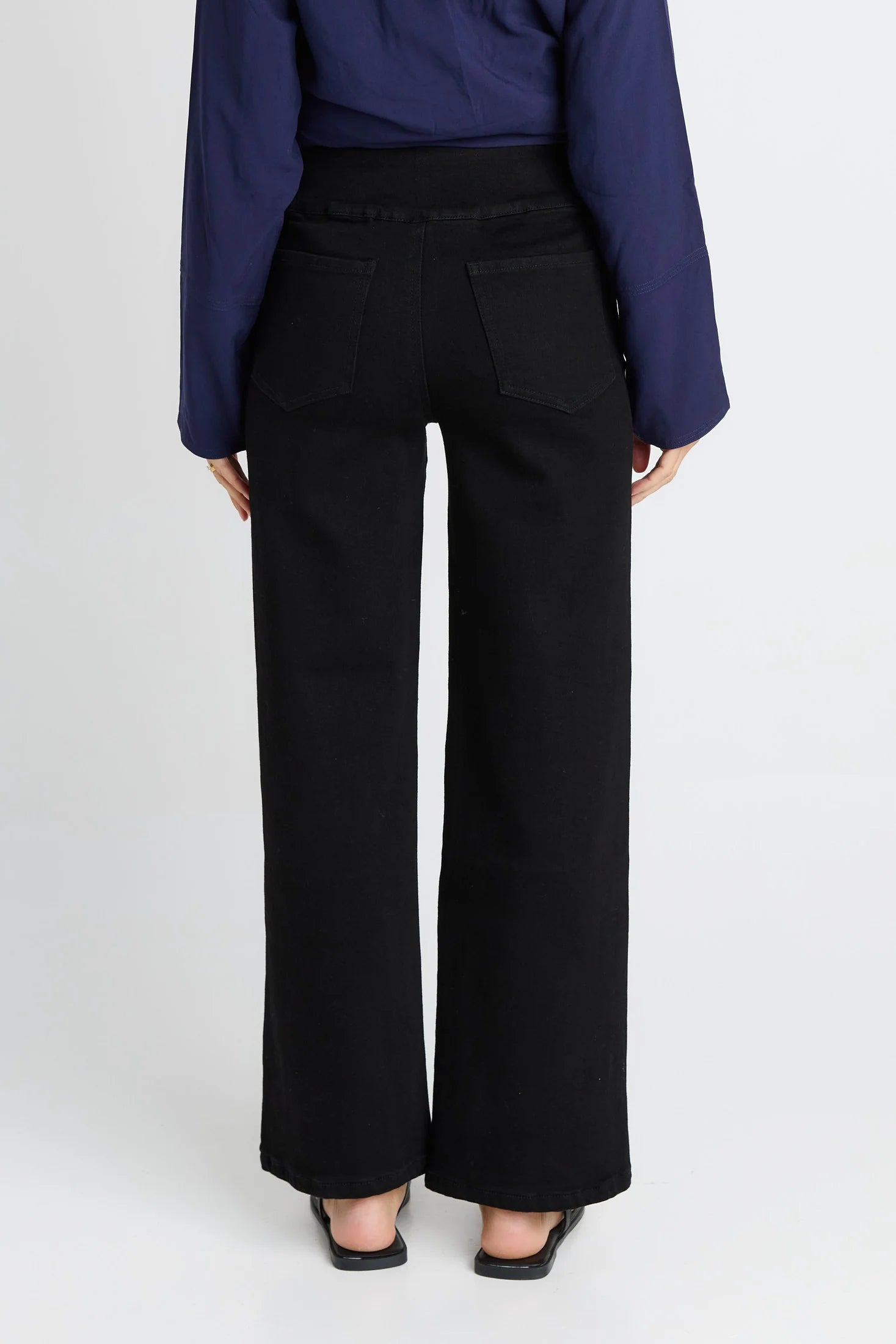 Straight Stretch Jean, Black