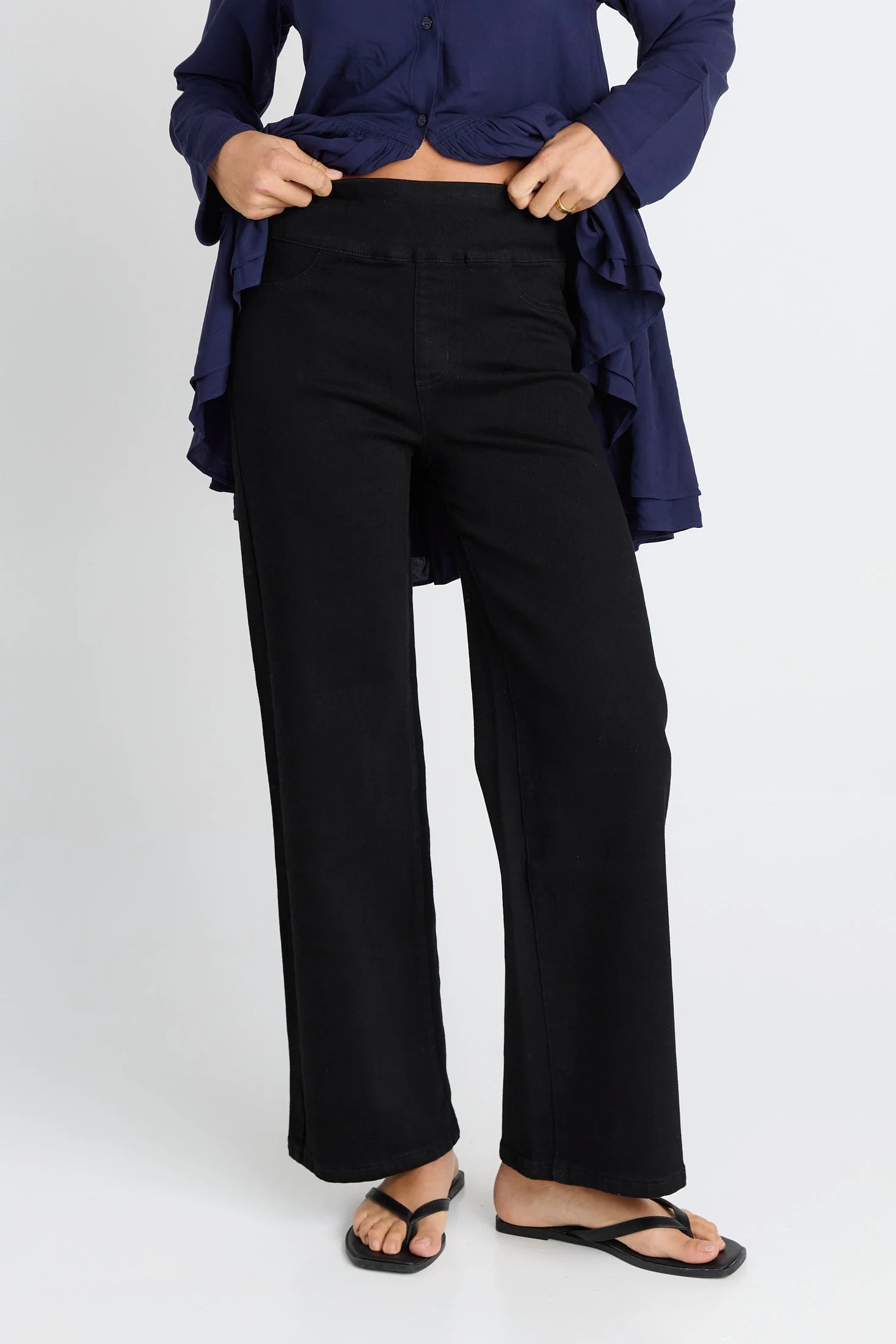 Straight Stretch Jean, Black