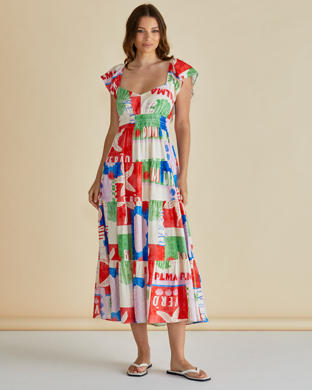 Sadie Dress, Seashell Print