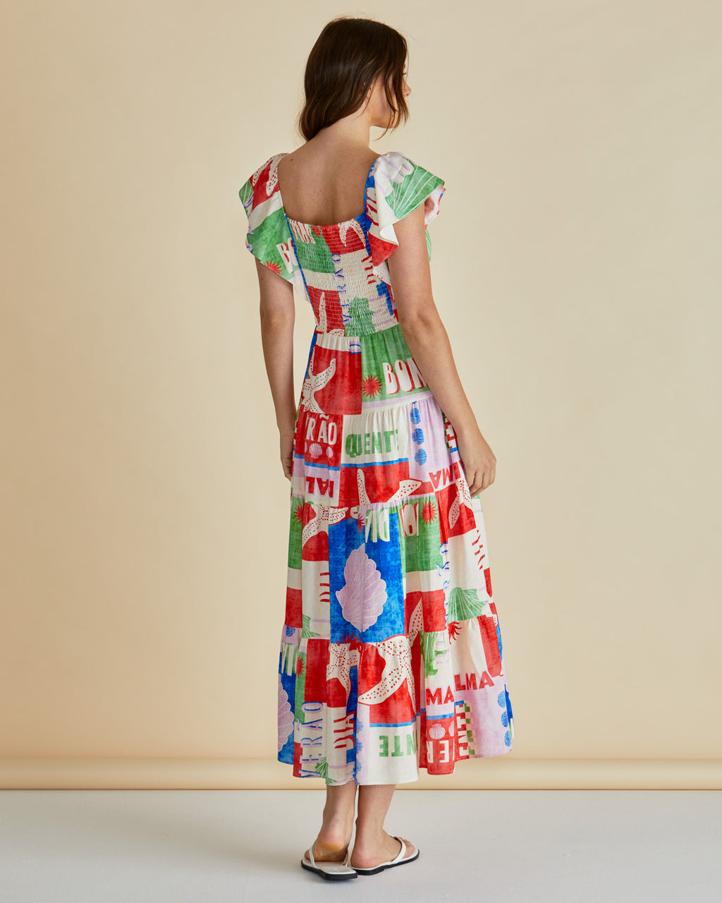 Sadie Dress, Seashell Print