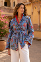 Andy Velvet Jacket, Indigo Ember