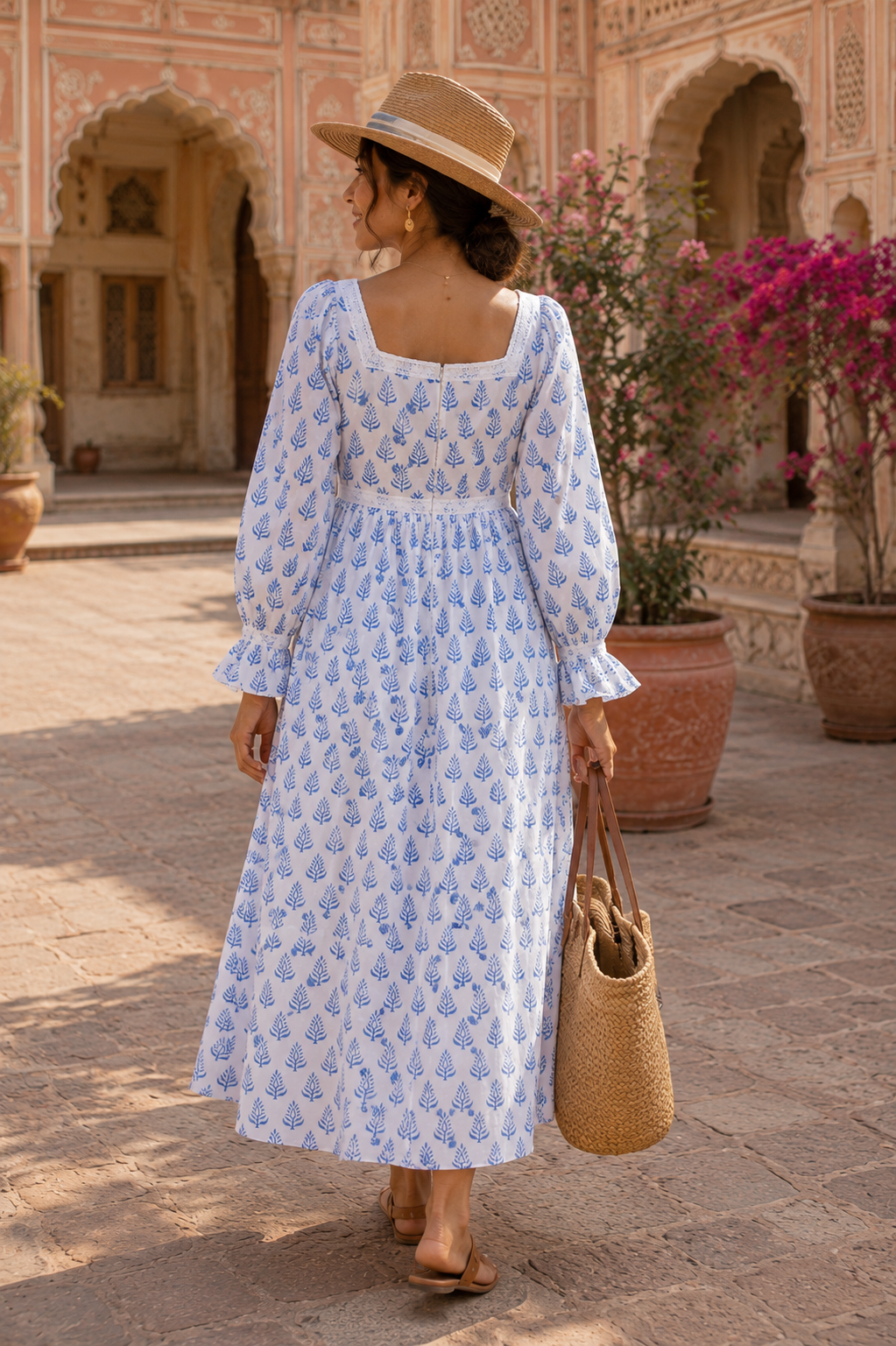 Anna Dress, Blue Lotus
