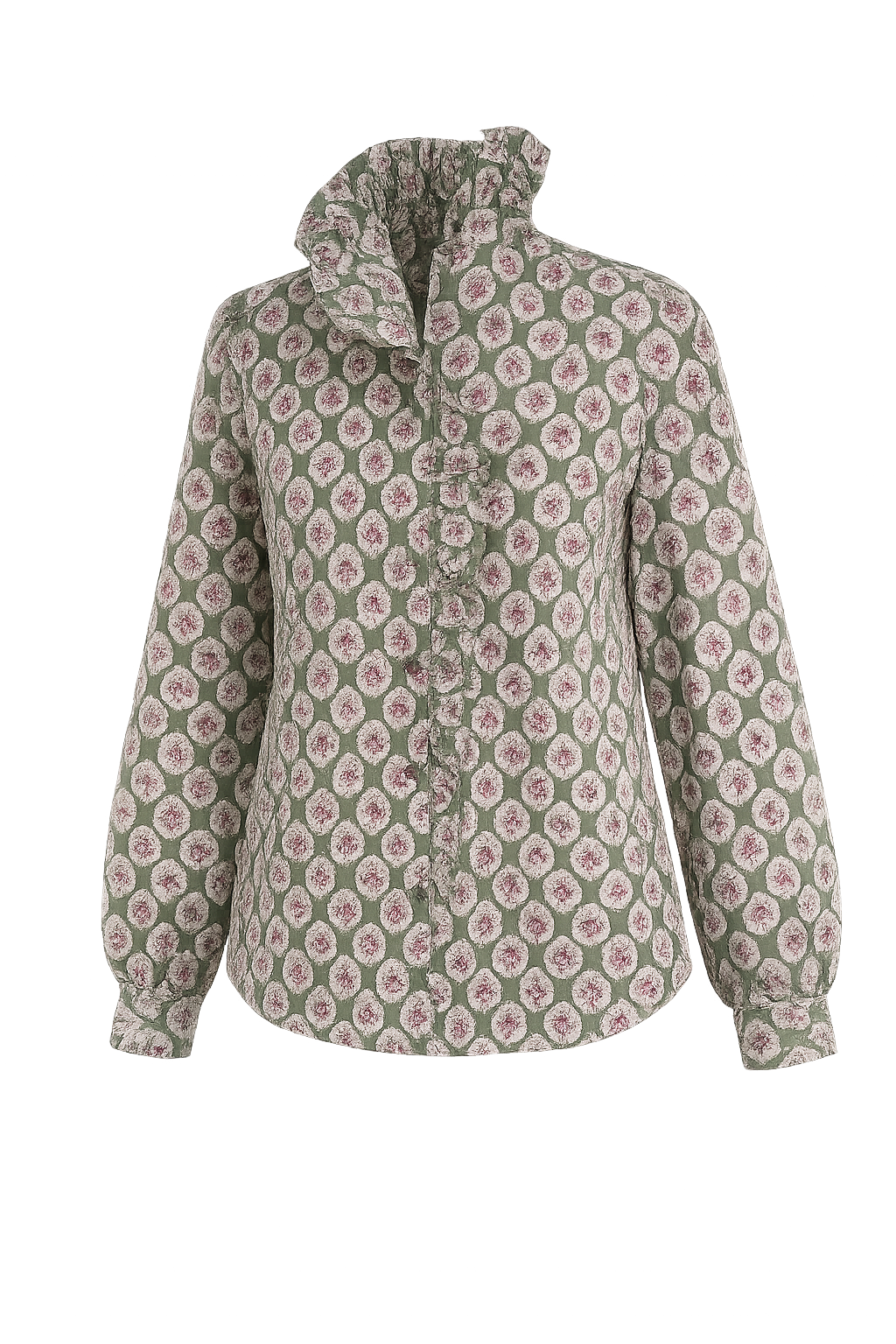 Bibi Shirt, Cotton Desert Sage
