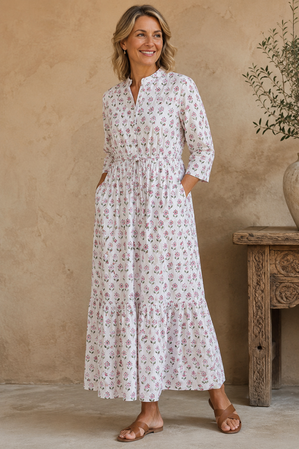 Eloise Dress, Rosewater Bloom