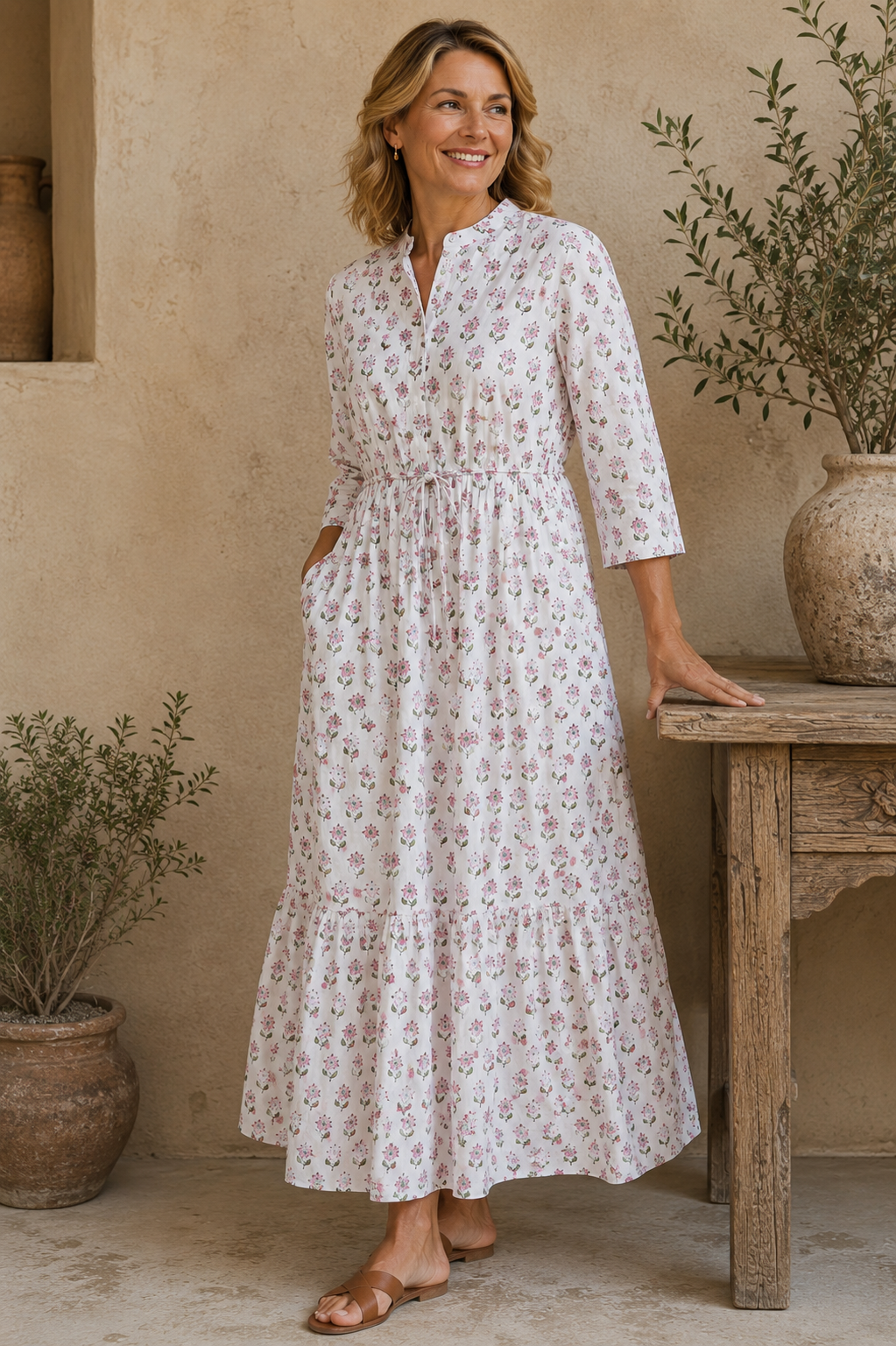 Eloise Dress, Rosewater Bloom