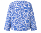 Lexis Reversible Quilted Jacket, Indigo Mosaic
