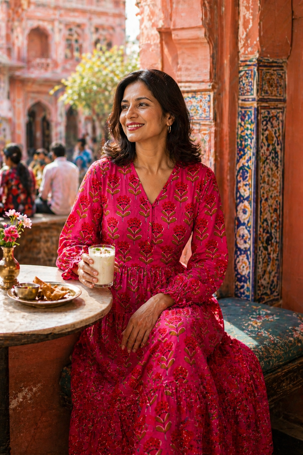 Philippa Cotton Dress, Ruby Bazaar