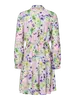 Kaya Long-Sleeved Shirt Dress, Pale Lilac