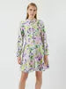 Kaya Long-Sleeved Shirt Dress, Pale Lilac