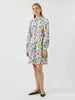 Kaya Long-Sleeved Shirt Dress, Pale Lilac