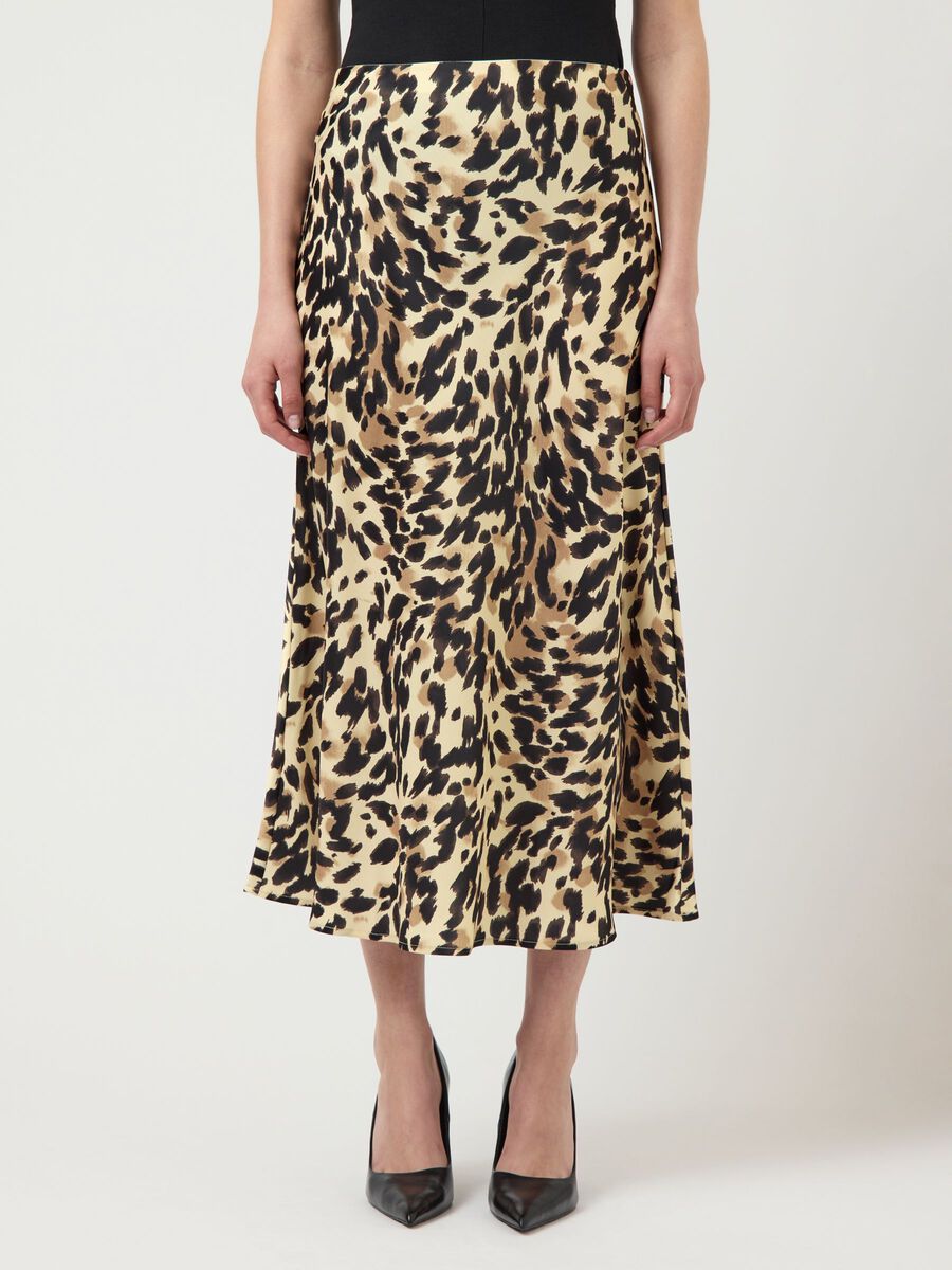 Pella Skirt, Black Leo Print