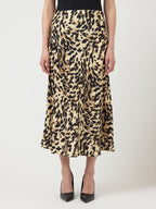 Pella Skirt, Black Leo Print