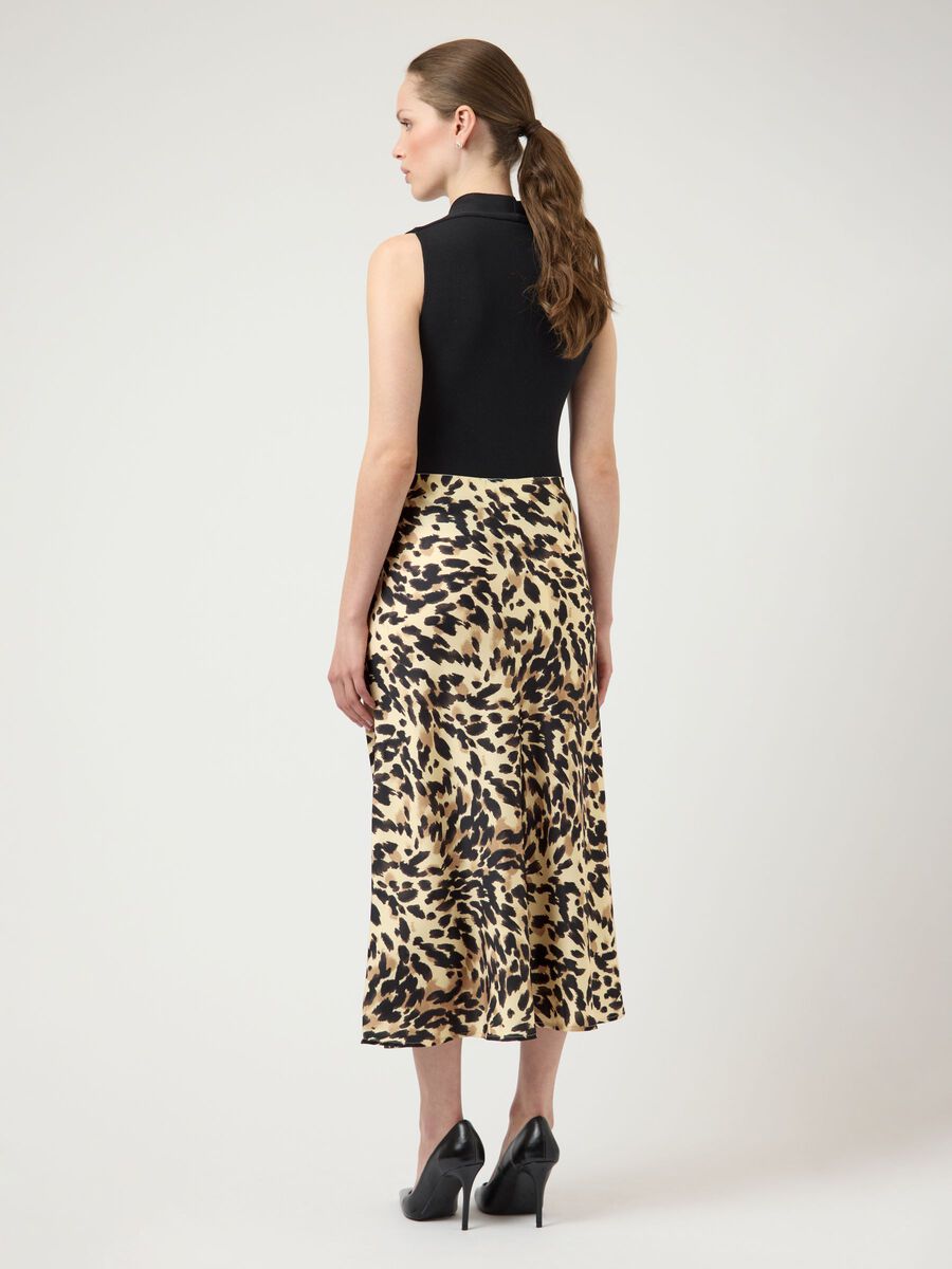 Pella Skirt, Black Leo Print