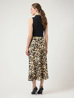 Pella Skirt, Black Leo Print
