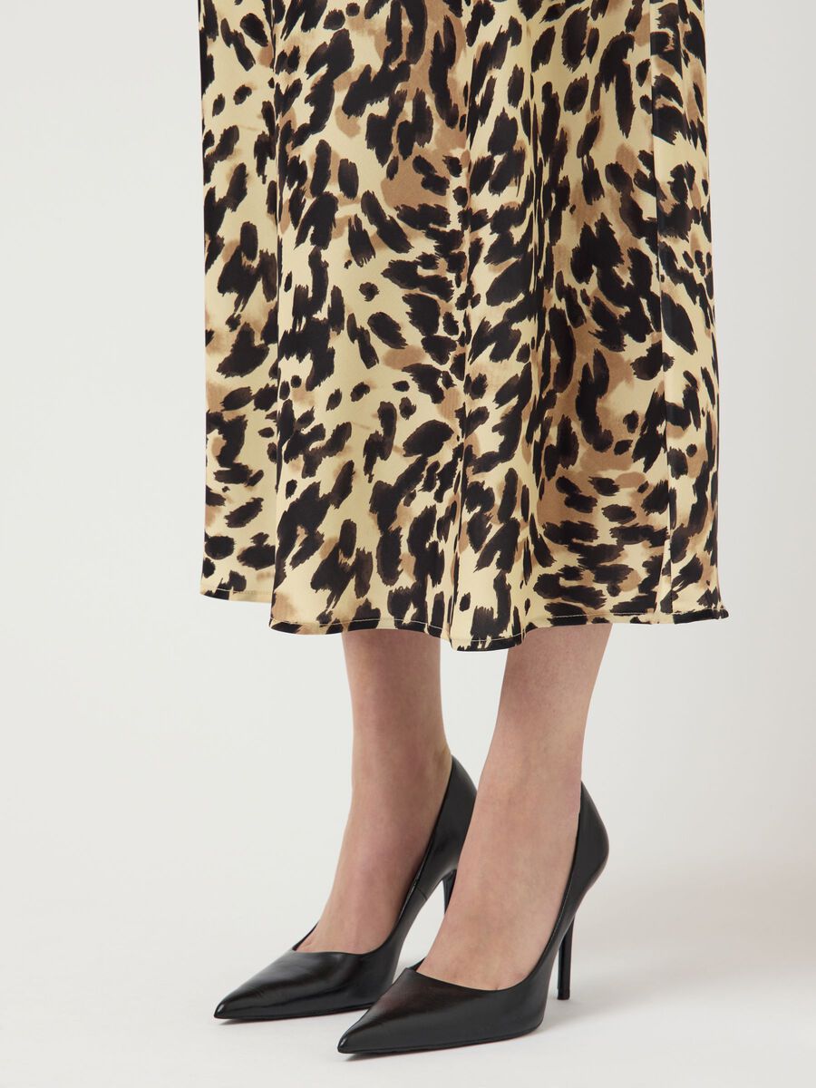Pella Skirt, Black Leo Print