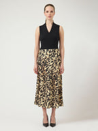 Pella Skirt, Black Leo Print