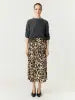 Pella Skirt, Black Leo Print