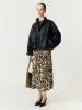 Pella Skirt, Black Leo Print