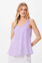 Teresa Linen Swing Cami, Lilac