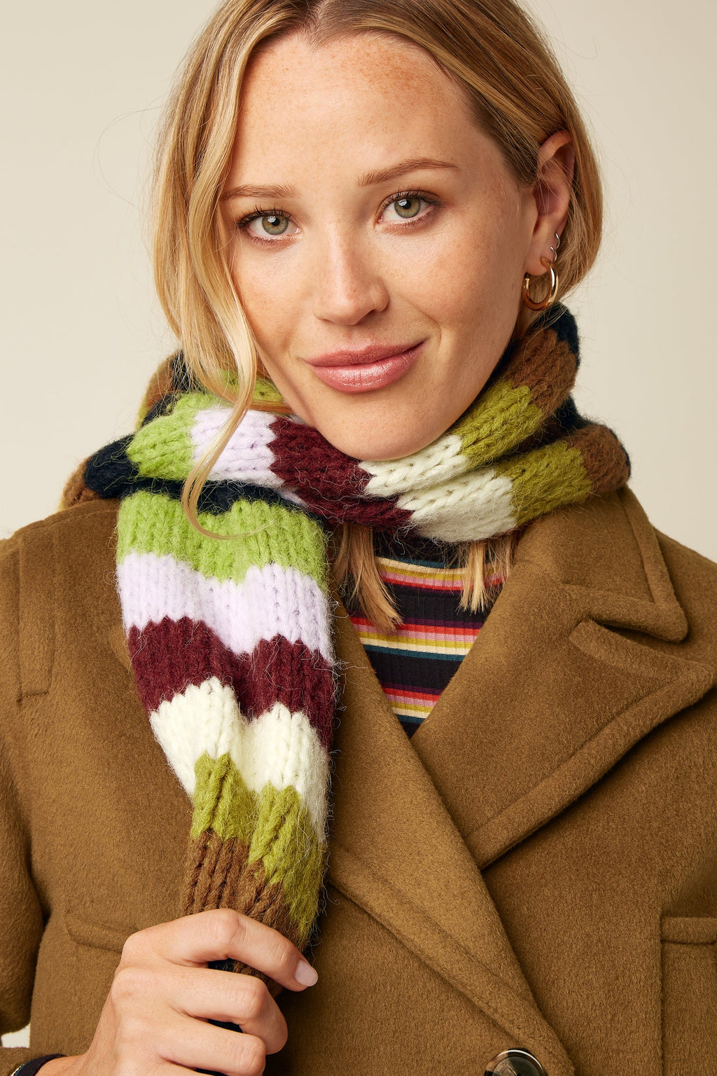 Campo Knit Scarf, Multicolour Stripe