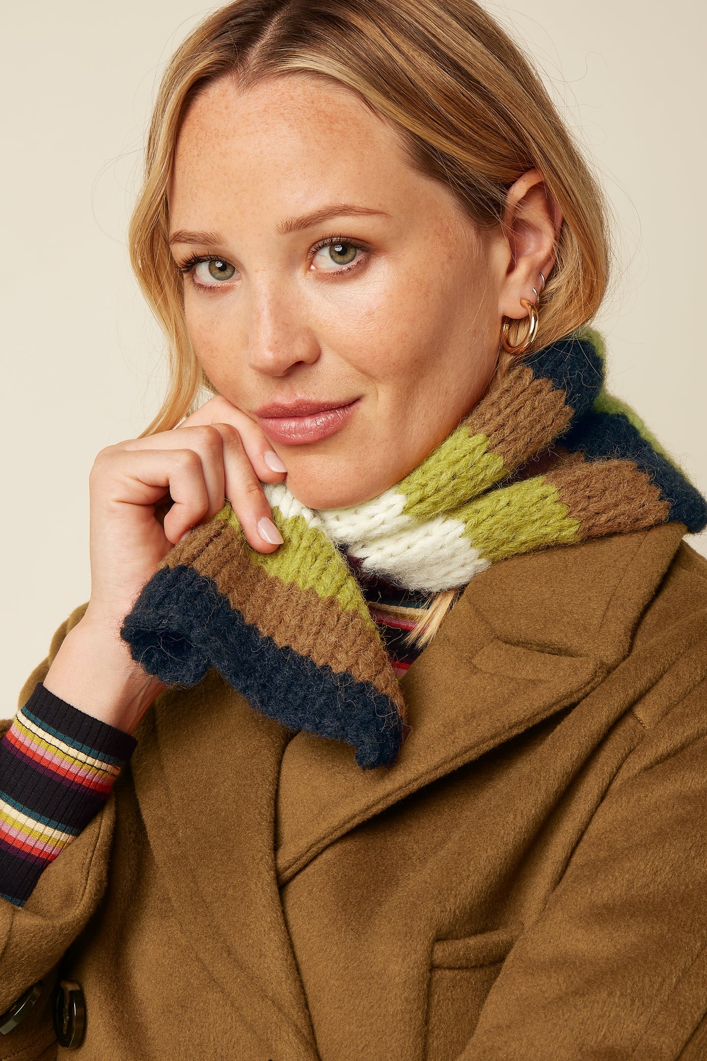 Campo Knit Scarf, Multicolour Stripe