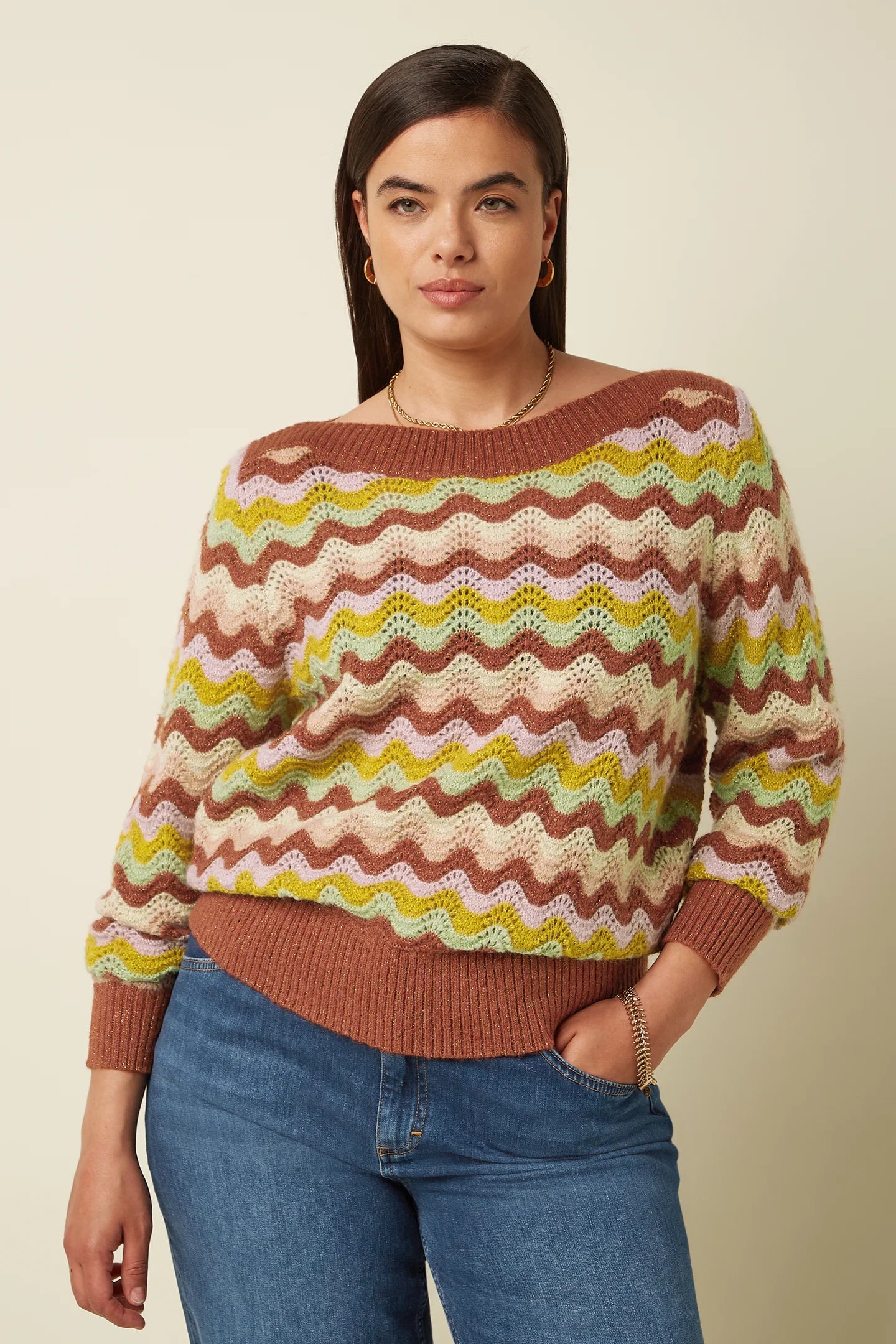 Erin Mesa Jumper, Bronze Brown