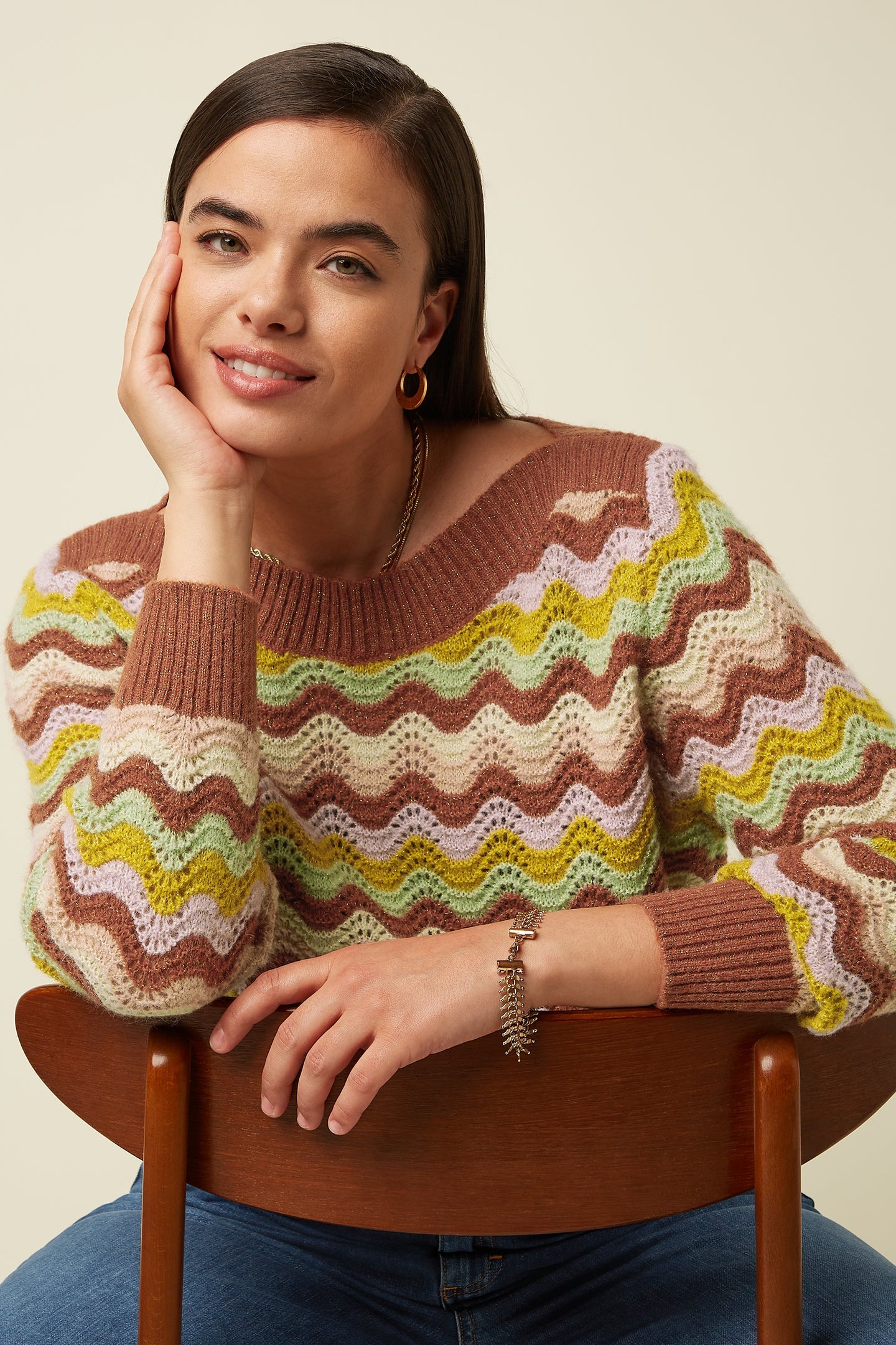 Erin Mesa Jumper, Bronze Brown