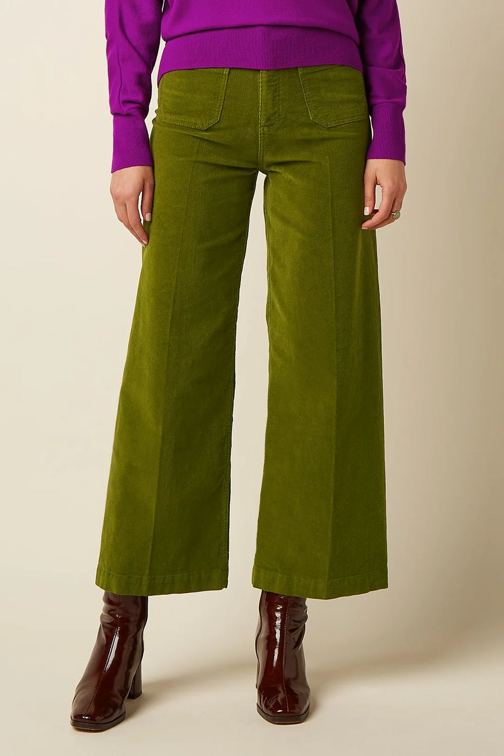 Paige Baby Cord Pocket Trouser, Posey Green