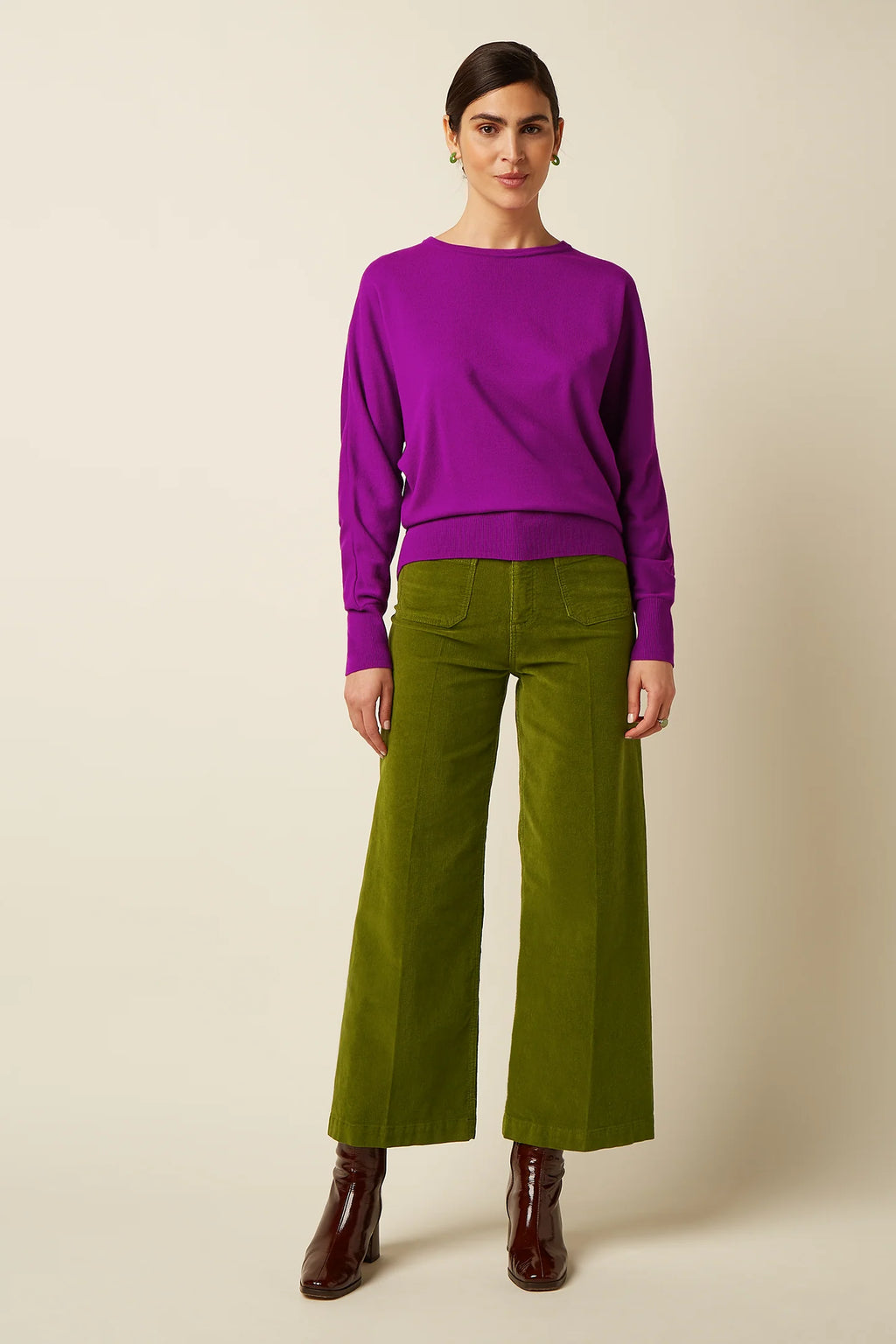 Paige Baby Cord Pocket Trouser, Posey Green