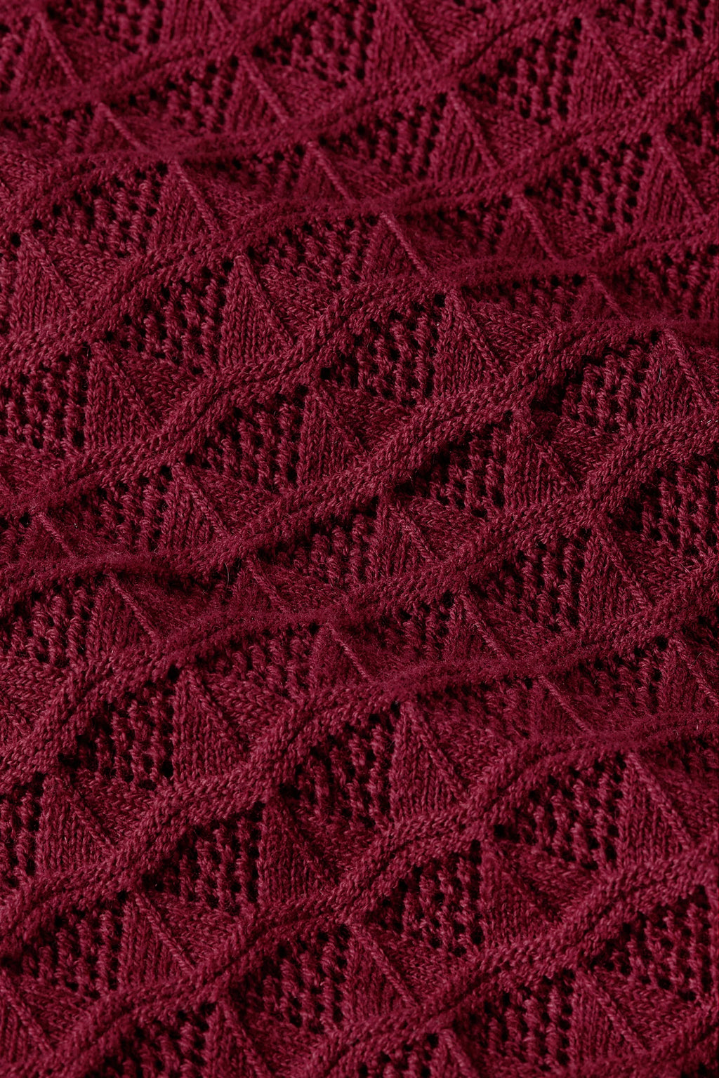 Avel Knitted Polo Top, Rhubarb Red