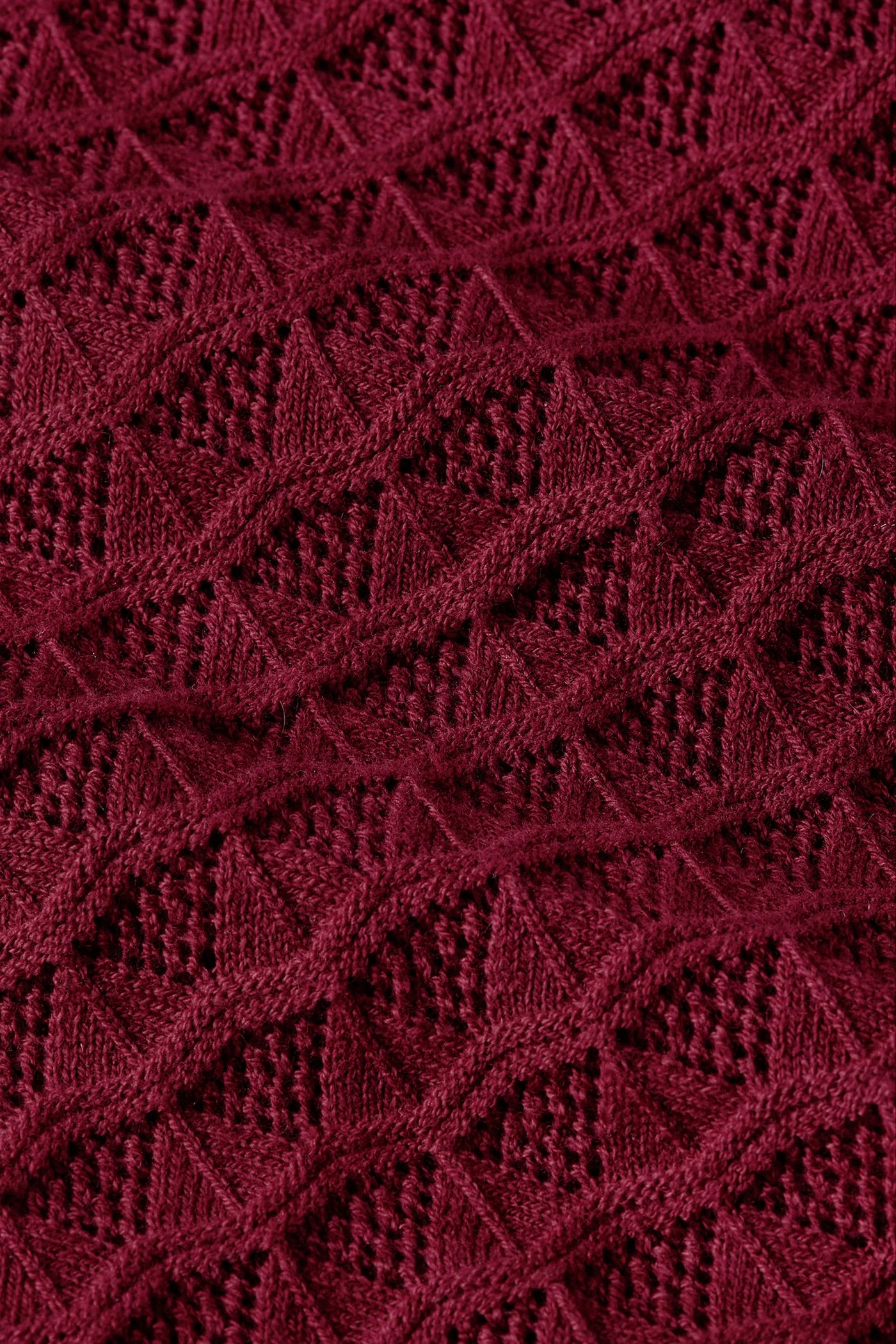 Avel Knitted Polo Top, Rhubarb Red