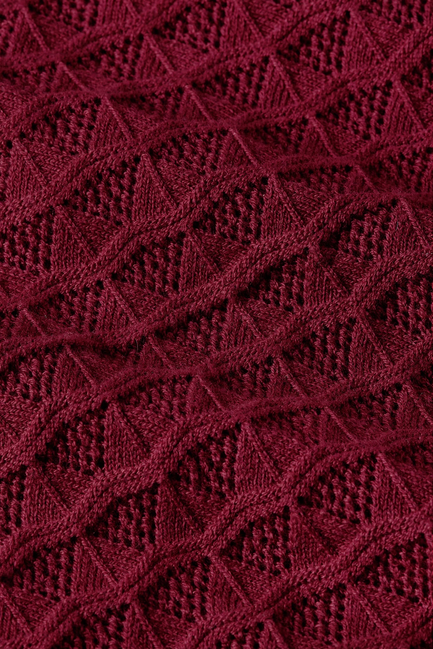 Avel Knitted Polo Top, Rhubarb Red