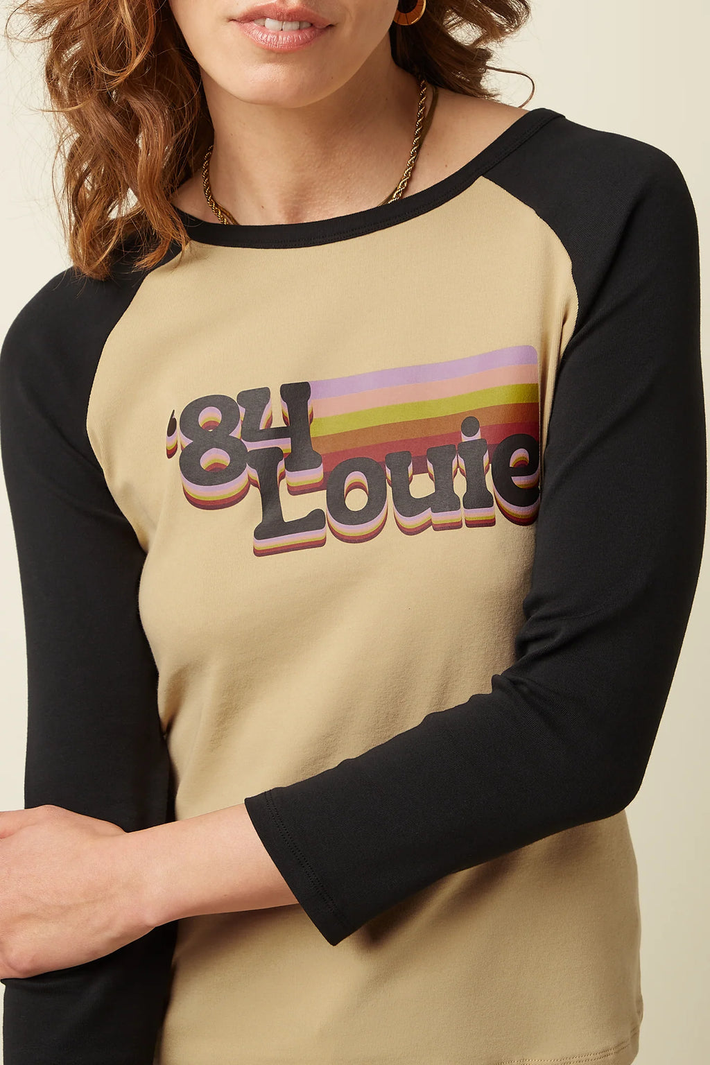 Iris Raglan T-Shirt, Louie Print