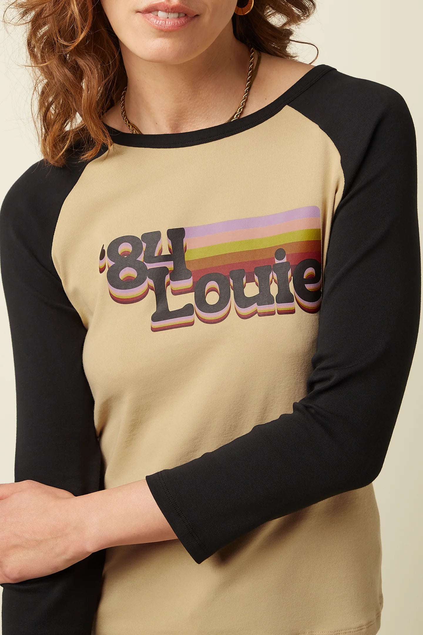 Iris Raglan T-Shirt, Louie Print