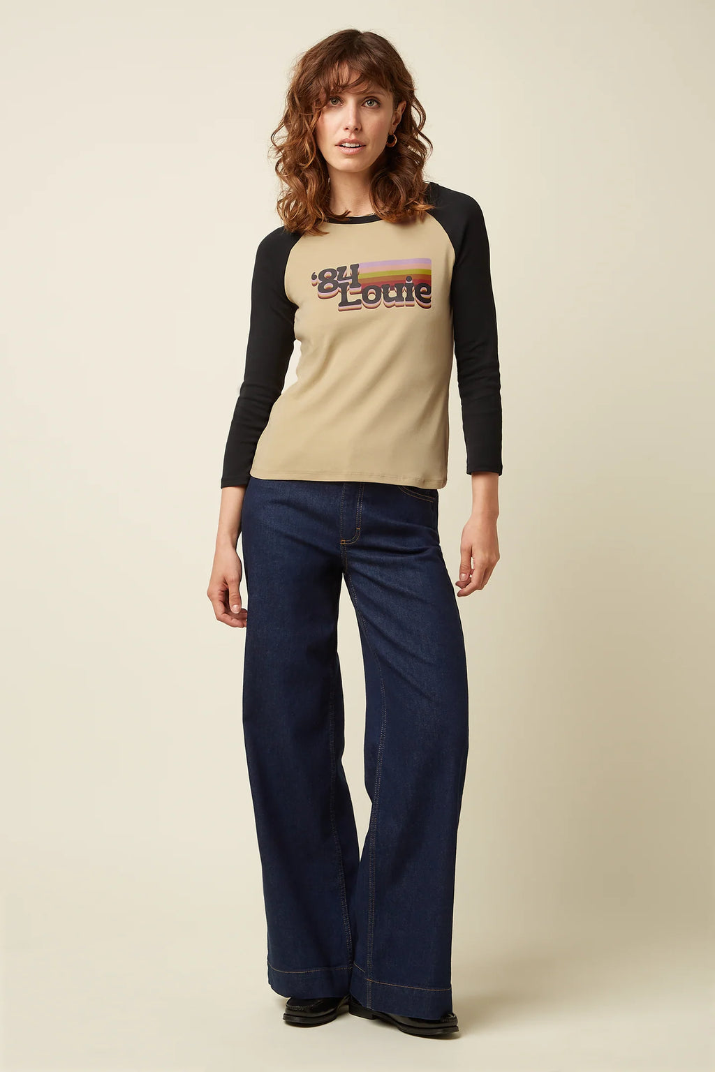 Iris Raglan T-Shirt, Louie Print