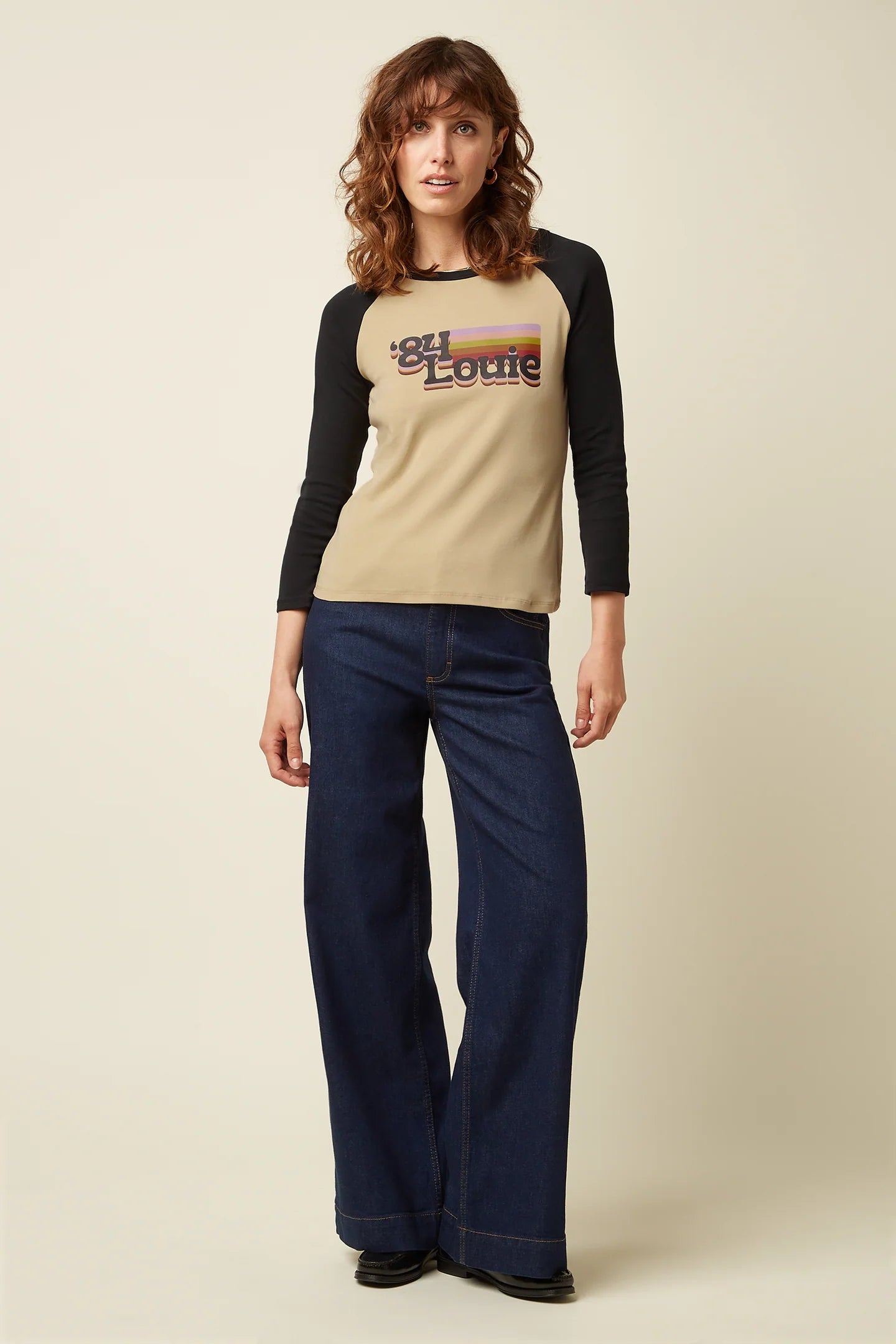 Iris Raglan T-Shirt, Louie Print