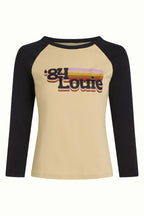 Iris Raglan T-Shirt, Louie Print