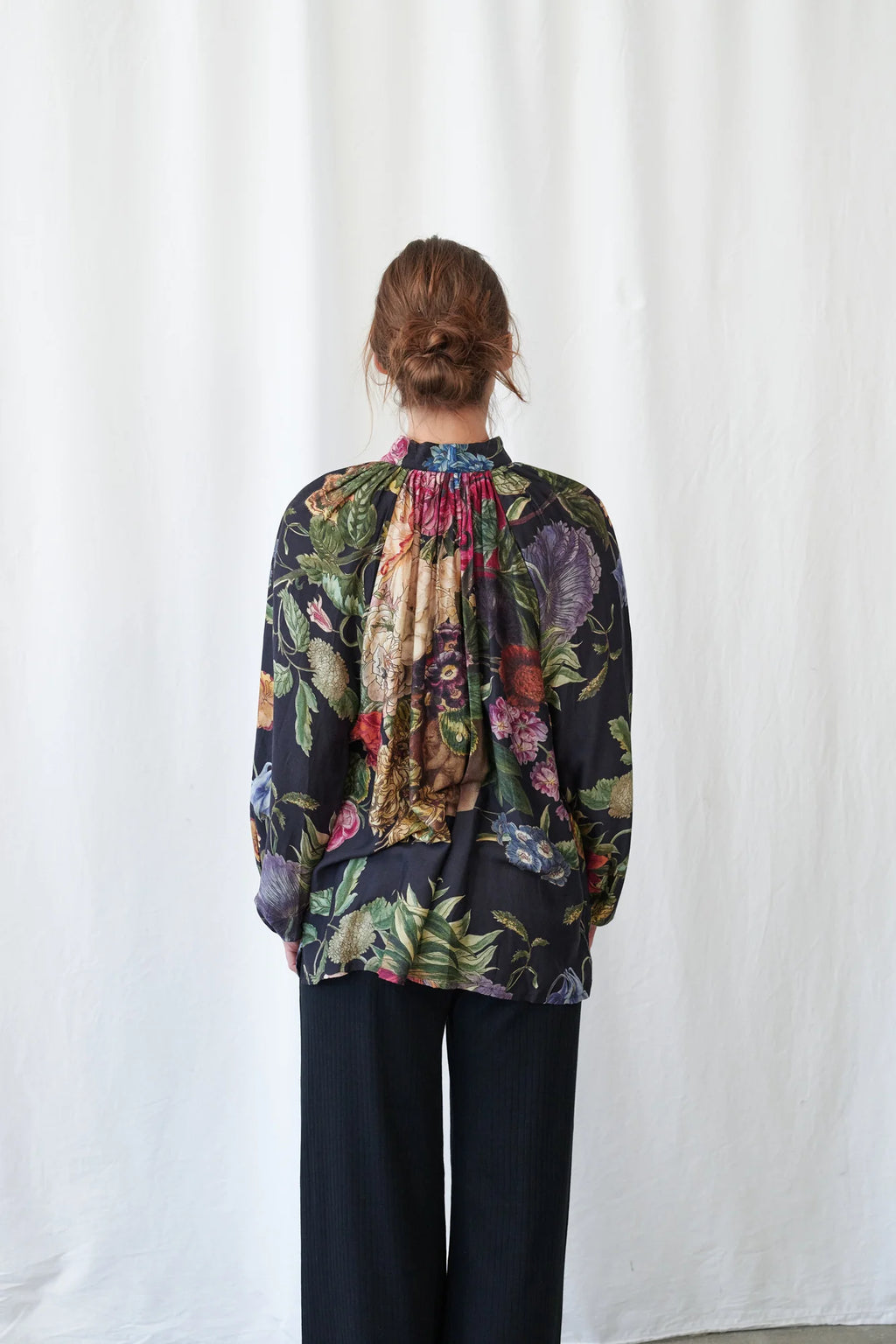 Primula Black Pussybow Blouse