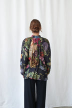 Primula Black Pussybow Blouse