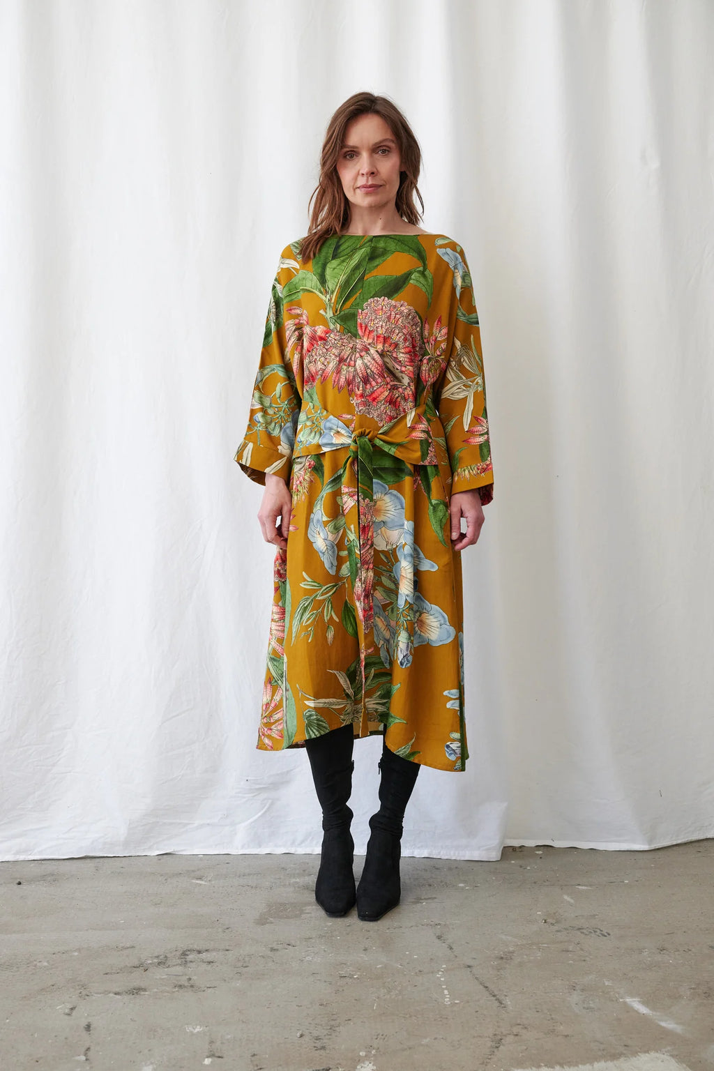Rhodoleia Gold Kate Dress